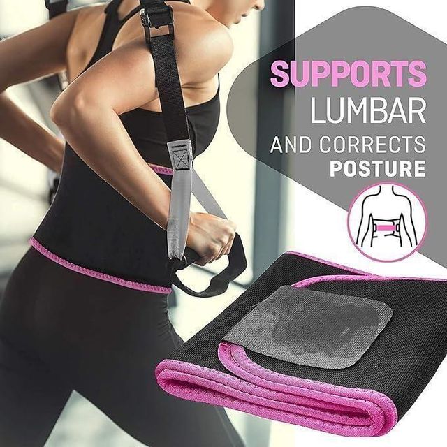 Premium Neoprene Waist Trimmer Belt | Adjustable Sweat Belt for Gym, Running & Daily Fitness