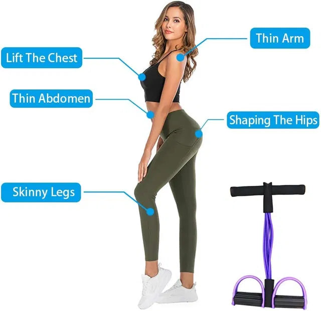 Yoga Pedal Exerciser with Resistance Band – Leg & Thigh Toning Equipment | BuyBuddy