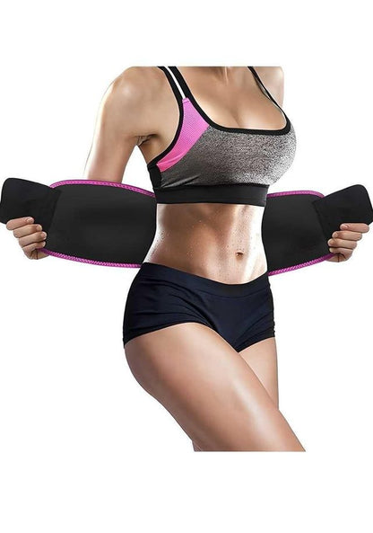 Premium Neoprene Waist Trimmer Belt | Adjustable Sweat Belt for Gym, Running & Daily Fitness